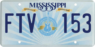 MS license plate FTV153