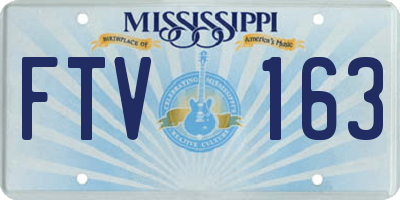 MS license plate FTV163