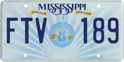 MS license plate FTV189