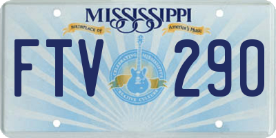 MS license plate FTV290
