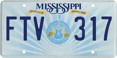 MS license plate FTV317