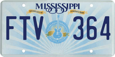 MS license plate FTV364