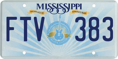 MS license plate FTV383