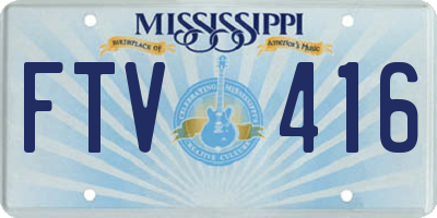 MS license plate FTV416