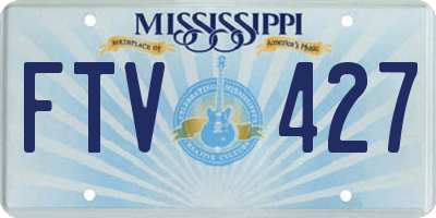 MS license plate FTV427
