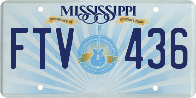 MS license plate FTV436