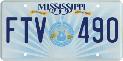 MS license plate FTV490