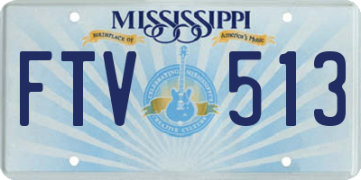 MS license plate FTV513