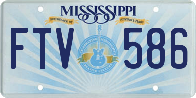 MS license plate FTV586