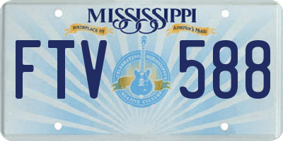 MS license plate FTV588