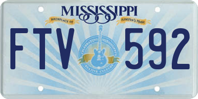 MS license plate FTV592