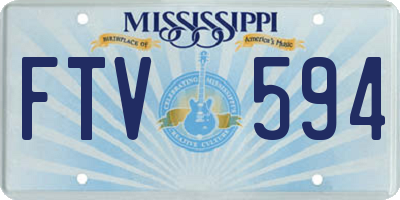 MS license plate FTV594