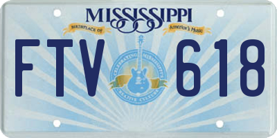 MS license plate FTV618