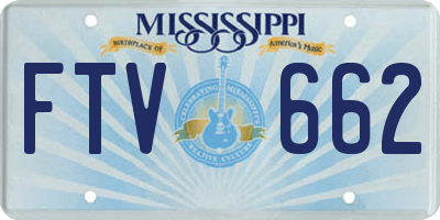 MS license plate FTV662