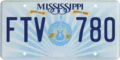MS license plate FTV780