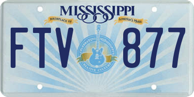 MS license plate FTV877