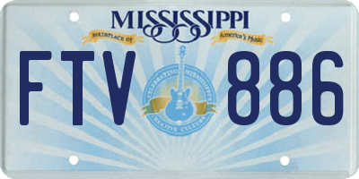 MS license plate FTV886