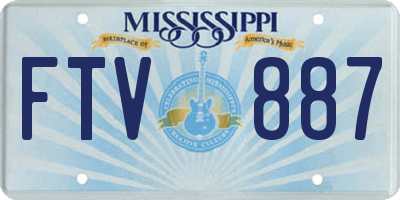 MS license plate FTV887