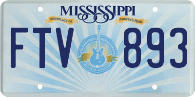 MS license plate FTV893
