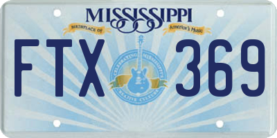 MS license plate FTX369