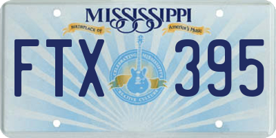 MS license plate FTX395