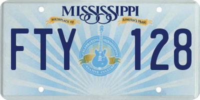 MS license plate FTY128