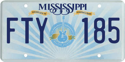 MS license plate FTY185