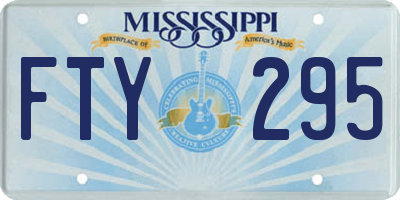 MS license plate FTY295