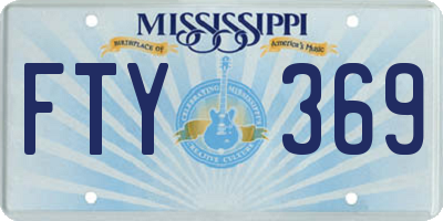 MS license plate FTY369