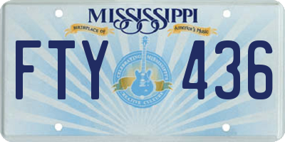 MS license plate FTY436