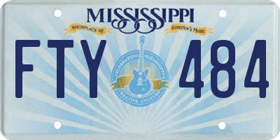 MS license plate FTY484