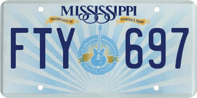 MS license plate FTY697