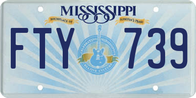 MS license plate FTY739