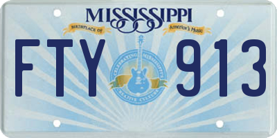 MS license plate FTY913