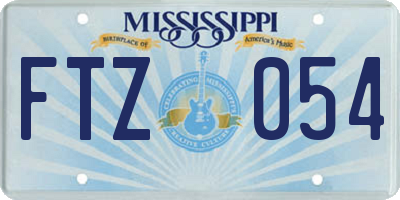 MS license plate FTZ054