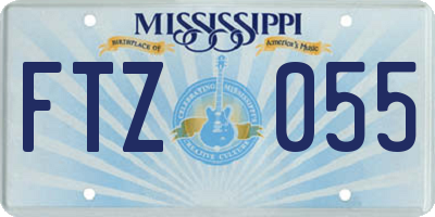 MS license plate FTZ055