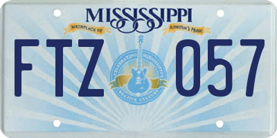 MS license plate FTZ057