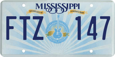 MS license plate FTZ147