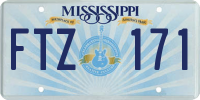 MS license plate FTZ171
