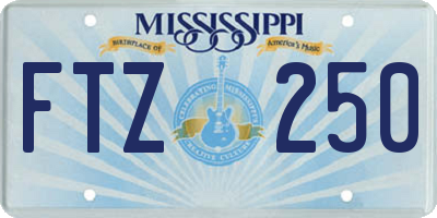 MS license plate FTZ250