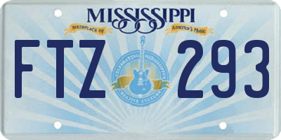 MS license plate FTZ293