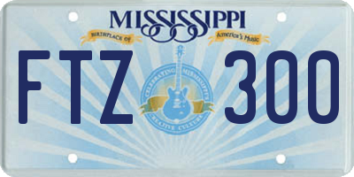 MS license plate FTZ300