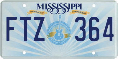 MS license plate FTZ364