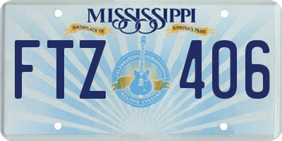 MS license plate FTZ406
