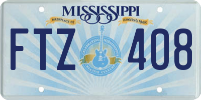 MS license plate FTZ408