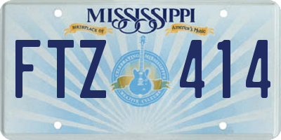 MS license plate FTZ414