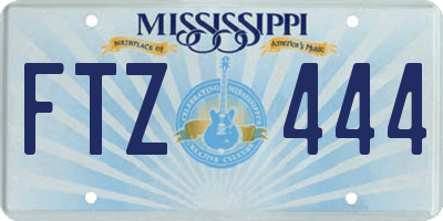 MS license plate FTZ444