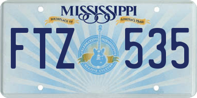 MS license plate FTZ535