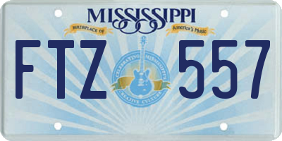 MS license plate FTZ557