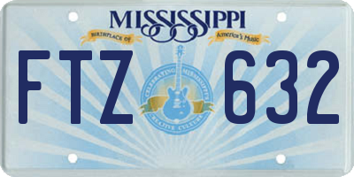 MS license plate FTZ632